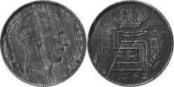 World Coins - Belgium, Leopold III, 5 Francs, 5 Frank, 1943, Zinc, , KM:129.1