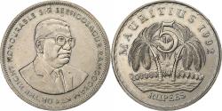 World Coins - Mauritius, 5 Rupees, 1992, Copper-nickel, , KM:56