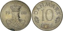 World Coins - Coin, Denmark, Margrethe II, 10 Öre, 1980, Copenhagen,