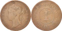 World Coins - Coin, Straits Settlements, Victoria, Cent, 1874, , Copper, KM:9