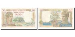 World Coins - France, 50 Francs, Cérès, 1940, 1940-02-22, EF(40-45), Fayette:18.39, KM:85b