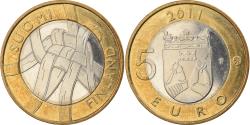 World Coins - Finland, 5 Euro, 2011, Vantaa, , Bi-Metallic, KM:159