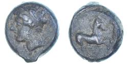Ancient Coins - Coin, Zeugitana, Fraction Æ, ca. 400-350 BC, Carthage, , Bronze