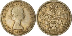 World Coins - Coin, Great Britain, Elizabeth II, 6 Pence, 1954, , Copper-nickel