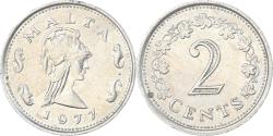 World Coins - Coin, Malta, 2 Cents, 1977