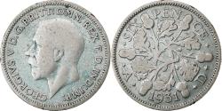 World Coins - Great Britain, George V, 6 Pence, 1931, Silver, , KM:832