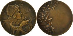 World Coins - France, Medal, Femme à la Harpe, Guénin, , Bronze
