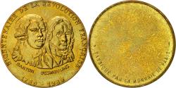 World Coins - France, Medal, Révolution Française, Danton-Desmoulin, MDP, , Copper