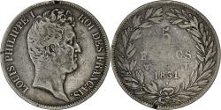 World Coins - France, Louis-Philippe, 5 Francs, 1831, Lille, , Silver, KM:735.13