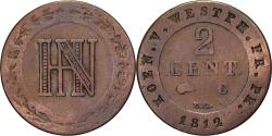 World Coins - Kingdom of Westphalia, Jérôme Bonaparte, 2 Centimes, 1812, Cassel, Copper