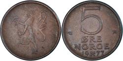 World Coins - Coin, Norway, 5 Öre, 1977