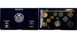 World Coins - France, Coffret 1 c. à 100 frs., 1982, MDP, série FDC,
