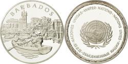 World Coins - France, Medal, Nations du Monde, Barbade, Politics, Society, War,