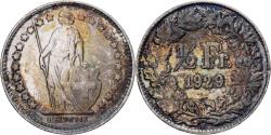 World Coins - Switzerland, 1/2 Franc, 1929, Bern, Silver, , KM:23