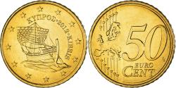 World Coins - Cyprus, 50 Euro Cent, 2012, , Brass, KM:83