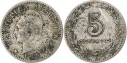 World Coins - Argentina, 5 Centavos, 1905, Copper-Nickel Clad Steel, , KM:53