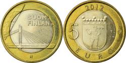 World Coins - Finland, 5 Euro, Lumberjack’s Candle Bridge, 2012, , Bi-Metallic
