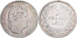 World Coins - France, Louis-Philippe, 5 Francs, 1832, Nantes, Silver, , Gadoury:678