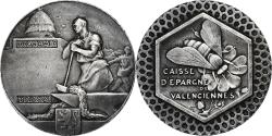 World Coins - France, Token, Caisse d'Epargne de Valenciennes, Silver,