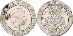 World Coins - Great Britain, Elizabeth II, 20 Pence, 2005, London, Copper-nickel,