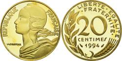 World Coins - Coin, France, Marianne, 20 Centimes, 1994, , Aluminum-Bronze, KM:930