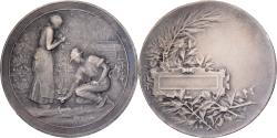 World Coins - France, Medal, Horticulture, Jardins, Silvered bronze, Desaide,