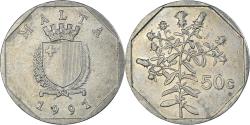 World Coins - Coin, Malta, 50 Cents, 1991
