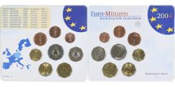 World Coins - Germany, Set 1c. to 2€, 2004, Hambourg, UNC, , Bi-Metallic