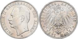 World Coins - Coin, German States, BADEN, Friedrich II, 3 Mark, 1912, Stuttgart,