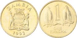 World Coins - Zambia, Kwacha, 1992, British Royal Mint, Brass, , KM:38