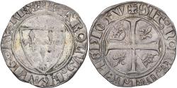World Coins - France, Charles VI, Blanc Guénar, n.d. (1389-1418), Romans, Billon,