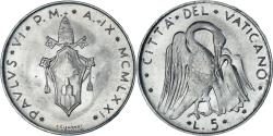World Coins - Coin, VATICAN CITY, Paul VI, 5 Lire, 1971, Roma, , Aluminum, KM:118