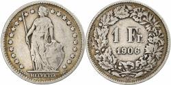 World Coins - Switzerland, Franc, 1906, Bern, Silver, , KM:24