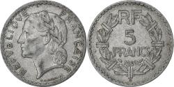 World Coins - France, 5 Francs, Lavrillier, 1949, Beaumont - Le Roger, Aluminum,