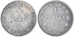 World Coins - Coin, Finland, Alexander III, Markka, 1892, Helsinki, , Silver, KM:3.2
