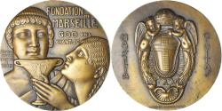 World Coins - France, Medal, The Fifth Republic, Fondation de Marseille, Geography, Vezien