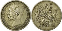 World Coins - Danish West Indies, Christian IX, 10 Cents, 50 Bit, 1905, Copenhagen, EF(40-4...