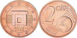 World Coins - Malta, 2 Euro Cent, 2008, Paris, , Copper Plated Steel, KM:126