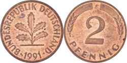 World Coins - Coin, GERMANY - FEDERAL REPUBLIC, 2 Pfennig, 1991