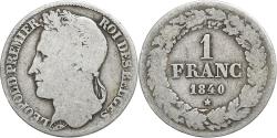World Coins - Belgium, 1 Franc, 1840, Bruxelles, Silver, , KM:234