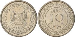 World Coins - Coin, Surinam, 10 Cents, 1987, , Nickel plated steel, KM:13a