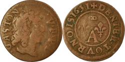 World Coins - Coin, France, DOMBES, Gaston d'Orléans, Denier Tournois, 1651, Trévoux
