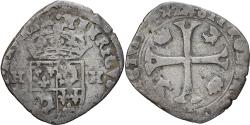 World Coins - Coin, France, Henri IV, Douzain du Dauphiné aux 2 H, 1594, Grenoble,