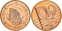 World Coins - Isle of Man, Medal, 2 C, Essai Trial, 2003, Copper,