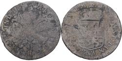 World Coins - Duchy of Luxembourg, Charles IV, 1 Sou, 1700, Antwerp, Billon,