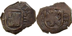 World Coins - Spain, Philip IV, 8 Maravedis, 1625, Grenade, COB, Copper, , KM:10.4