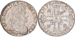 World Coins - France, Louis XIV, 1/2 Écu aux 8 L, 1691, Bordeaux, Silver,