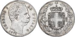 World Coins - Italy, Umberto I, 5 Lire, 1879, Rome, , Silver, KM:20
