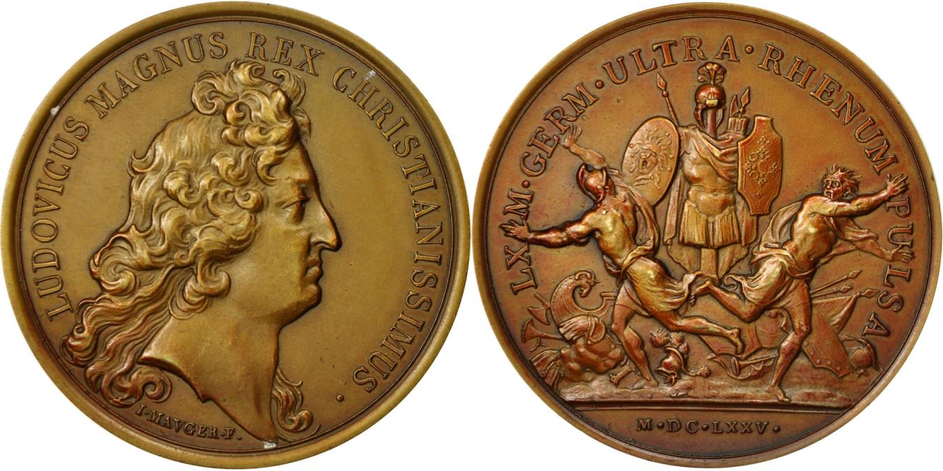 France, Medal, Ludovicus Magnus Rex Christianissimus, 1675, Mauger,