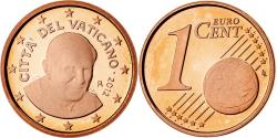 World Coins - VATICAN CITY, Benedict XVI, Euro Cent, 2012, Rome, Copper Plated Steel,